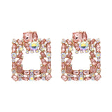 Rhinestone Dangle Earrings Lady Party Jewelry Collection