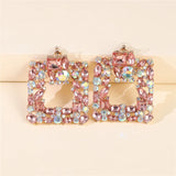 Rhinestone Dangle Earrings Lady Party Jewelry Collection
