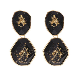 Resin Stone Pendant Earrings Wedding Dangle Drop Jewelry