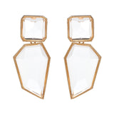 Resin Stone Pendant Earrings Wedding Dangle Drop Jewelry