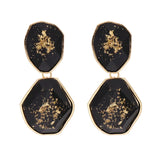 Resin Stone Pendant Earrings Wedding Dangle Drop Jewelry