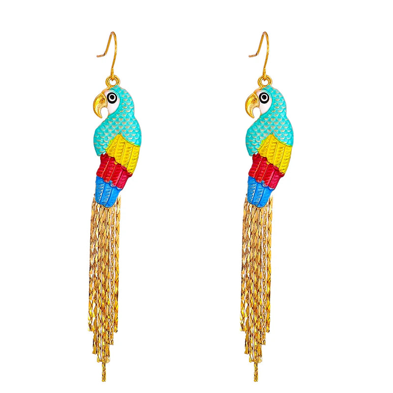Vintage Butterfly Lobster Earrings Rhinestone Animal Drop Earrings Female