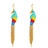 Vintage Butterfly Lobster Earrings Rhinestone Animal Drop Earrings Female