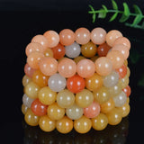 Jade Bead Bracelet Natural Silk 13mm Round Bead
