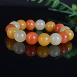 Jade Bead Bracelet Natural Silk 13mm Round Bead