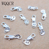 100PCS 925 Silver Lobster Clasps+Jump Rings Set Necklace Jewelry Findings