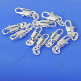 50PCS 925 Silver Lobster Clasps + Opening Jump Rings
