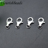 925 Sterling Silver Lobster Clasps + Jump Rings for DIY Jewelry 20pcs/lot