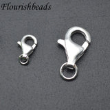 925 Sterling Silver Lobster Clasps + Jump Rings for DIY Jewelry 20pcs/lot