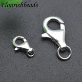 925 Sterling Silver Lobster Clasps + Jump Rings for DIY Jewelry 20pcs/lot