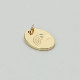 Rainbow Pattern Engraved Pendant Charms for Women