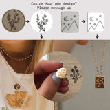Rainbow Pattern Engraved Pendant Charms for Women