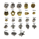 Jewelry Making Kit Alloy Charms and Space Beads for Diy Bracelet Necklace