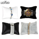Jewelry Pillow Stand Velvet Holder Organizer
