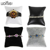 Jewelry Pillow Stand Velvet Holder Organizer
