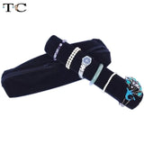 Portable Jewelry Roll Bag Velvet Organizer Storage Box