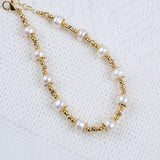 Button Pearl Bracelet Jewelry Supplies for Women