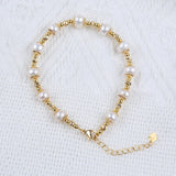 Button Pearl Bracelet 7-8mm for Women