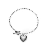 Stainless Steel Love Pendant Bracelet