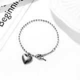 Stainless Steel Love Pendant Bracelet