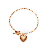 Stainless Steel Love Pendant Bracelet
