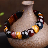 Tiger Eye Natural Stone Bracelet Crystal Jewelry