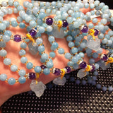 Natural Stone Beads Bracelet Set Lucky Fresh Two Layers Jewelry