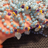 Natural Stone Beads Bracelet Set Lucky Fresh Two Layers Jewelry