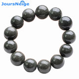 Green Ghost Stone Bead Bracelet 8-10mm Crystal Jewelry for Women