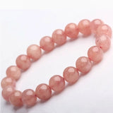 Strawberry Crystal Bracelet Round Beads Hand String Lucky Fine Carving