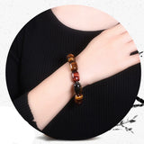 Tiger Eye Stone Bracelet Barrel Beads Jewelry