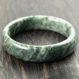 Natural Stone Bangles Flower Pattern Health Lucky Women Mother Gift