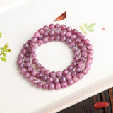 Plum Tourmaline Natural Stone Bracelets for Women