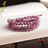 Plum Tourmaline Natural Stone Bracelets for Women