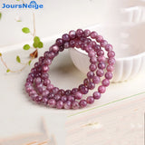 Plum Tourmaline Natural Stone Bracelets for Women