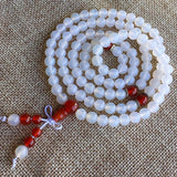 Multilayer Red Crystal Beads Bracelet for Women - 6mm Round Beads