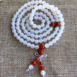 Multilayer Red Crystal Beads Bracelet for Women - 6mm Round Beads