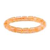 Yellow Natural Crystal Bracelets Bucket Beads Lucky for Women Men