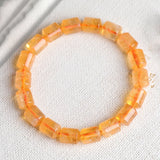 Yellow Natural Crystal Bracelets Bucket Beads Lucky for Women Men