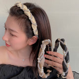 Organza Chain Scrunchie Hairbands Love Wavy Twist