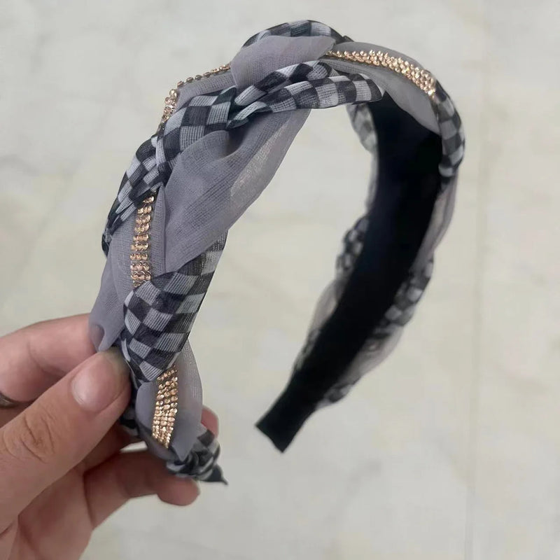 Organza Chain Scrunchie Hairbands Love Wavy Twist