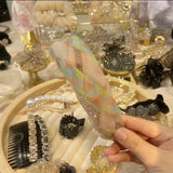 Organza Chain Scrunchie Hairbands Love Wavy Twist