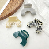 Marbling Hair Clip Claw U-Shape for Girls Acetic Acid Shark Clip