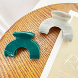 Marbling Hair Clip Claw U-Shape for Girls Acetic Acid Shark Clip