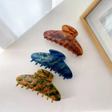 Marbling Hair Clip Claw For Girl Acrylic Shark Clip Hair Accessories