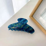 Marbling Hair Clip Claw For Girl Acrylic Shark Clip Hair Accessories