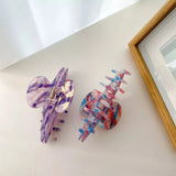 Marbling Hair Clip Claw For Girl Acrylic Shark Clip Hair Accessories