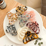 Geometric Hollow Hair Clip Claw Acetic Acid Shark Clip