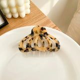 Geometric Hollow Hair Clip Claw Acetic Acid Shark Clip