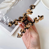 Large Wavy Marbling Hair Clip Claw Acetic Acid Shark Clip